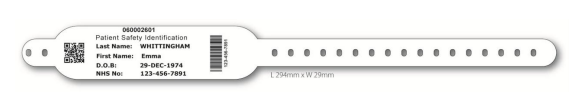 adult eco wristband clip fastening